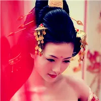 古风红妆美女头像第1张