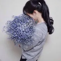 森系唯美小清新女生头像侧脸第1张