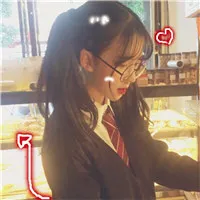 戴眼镜萌妹子女头像第1张