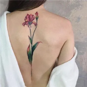 后背纹身女头像第1张