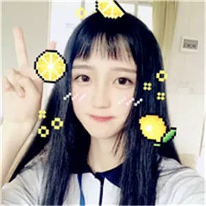 可爱比剪刀手美女头像第1张