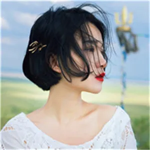 给大家带来一组好看的时尚清新森系侧脸女生头像图片第1张