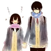 纯美爱情动漫头像一男一女第1张