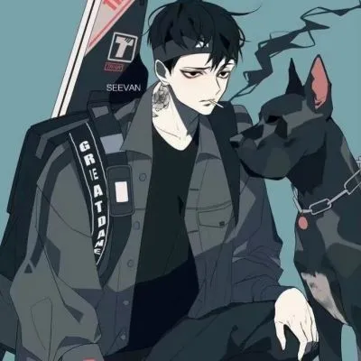 男生冷酷卡通动漫头像第1张