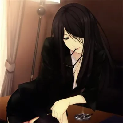 漫画女生头像长发高冷图片大全第1张