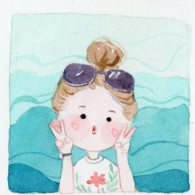 卡通小女孩头像超萌手绘最新第1张