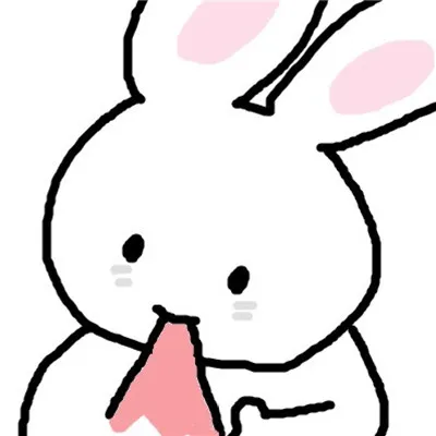 呆萌蠢蠢的小兔子头像图片第1张