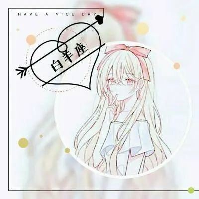 动漫卡通图片女生十二星座带字头像第1张