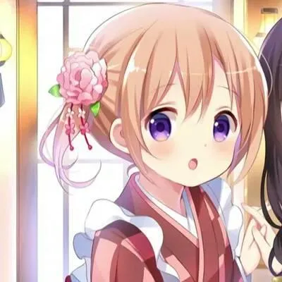 超级可爱呆萌的女生闺蜜动漫卡通头像第1张