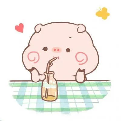 最新超可爱卡通微信头像呆萌小猪第1张