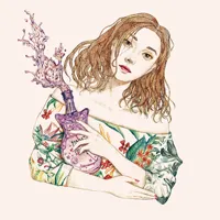 手绘唯美插画范冰冰头像第1张