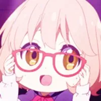 萌有点可爱戴眼镜卡通女生头像第1张