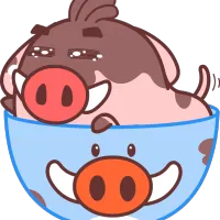 可爱卡通小猪头像图片第1张