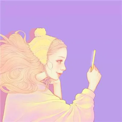 好看的手绘情侣头像第1张