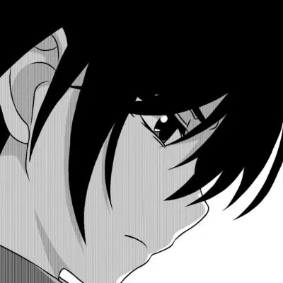 帅气也很有个性的男生黑白动漫头像第1张