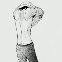 漫画头像男生冷酷黑色唯美风第1张