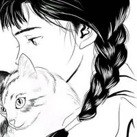 漫画头像女生唯美黑白图片大全集第1张