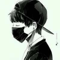 男生头像图片动漫黑白素描第1张