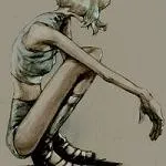 最新的动漫女生恐怖血腥头像第1张