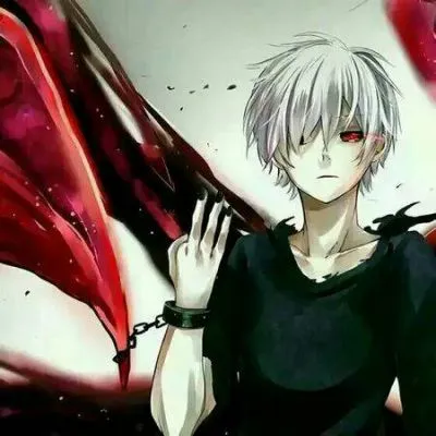 最新微信动漫头像男生冷酷嗜血白发第1张