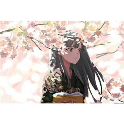 最新版动漫上下白边女生头像第1张