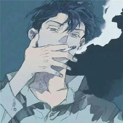 男生二次元吸烟的头像动漫伤感第1张