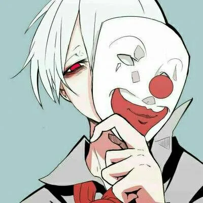 颓废个性男生动漫小丑头像第1张