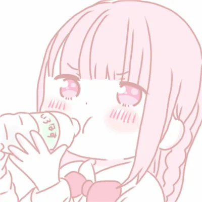 粉色系动漫女孩可爱超萌头像第1张