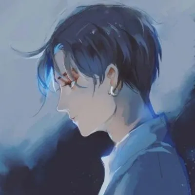 高冷气质的二次元男生动漫小丑头像第1张