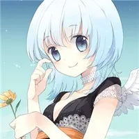 萌动系动漫女生头像蓝色头发眼睛大的图片大全第1张