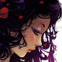 个性可人甜甜美美动漫头像女生可爱紫色第1张