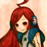 油画效果可爱动漫少女头像第1张