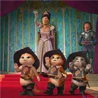 靴子猫之萌猫三剑客动漫头像图片第1张