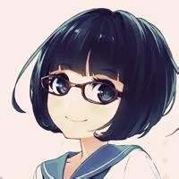 可爱的动漫女孩头像戴眼镜的第1张