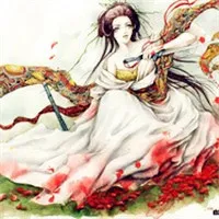 手绘古典美女头像第1张