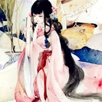 手绘高清动漫女生复古头像美图第1张