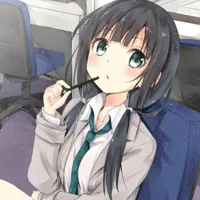 长发动漫女生头像萌萌的样子第1张