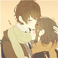 动漫情侣亲吻头像第1张