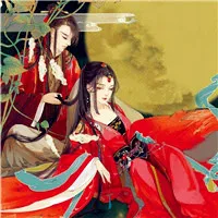 手绘古风幸福情侣头像第1张