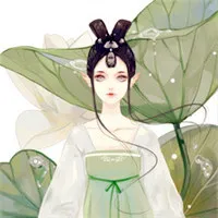 手绘气质淡雅古风美女头像第1张