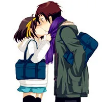 相亲相爱有情有意的唯美动漫情侣头像第1张