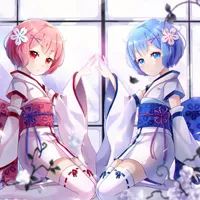 零开始的异世界生活雷姆拉姆头像图片第1张