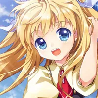 金发蓝眼动漫少女高清QQ头像图片第1张