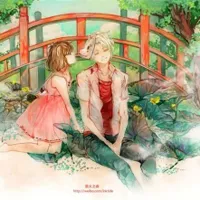 卡通唯美男女拥抱亲吻图片头像第1张