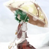 女生唯美动漫清纯绿色头发头像图片第1张