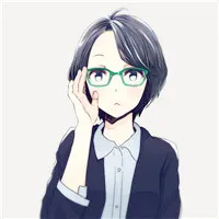日系萌萌的软妹子戴眼镜动漫女生头像图片第1张