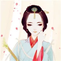 手绘古风美女头像第1张