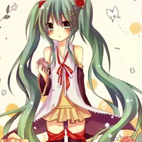 雨音久留美手绘初音未来高清QQ头像图片第1张