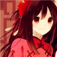 红色调动漫情侣头像第1张