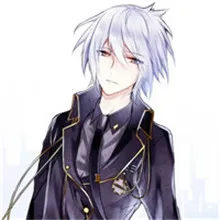 qq头像男生冷酷帅银发第1张